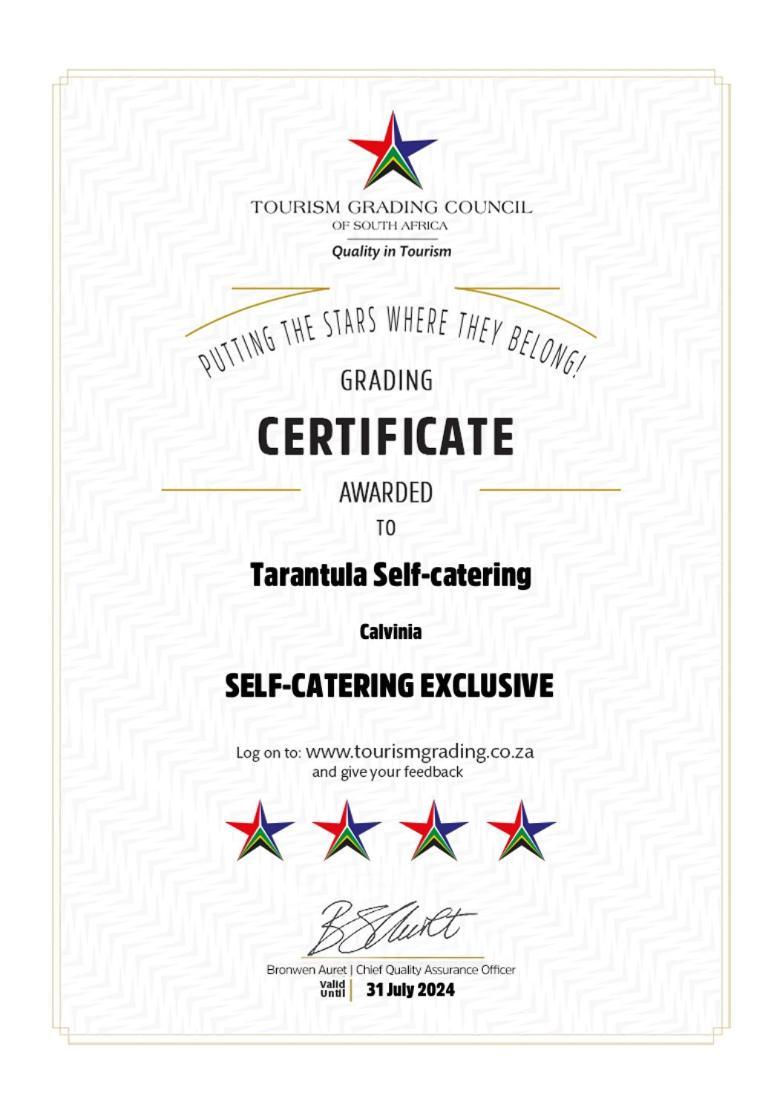 Tarantula Guest House Calvinia ภายนอก รูปภาพ